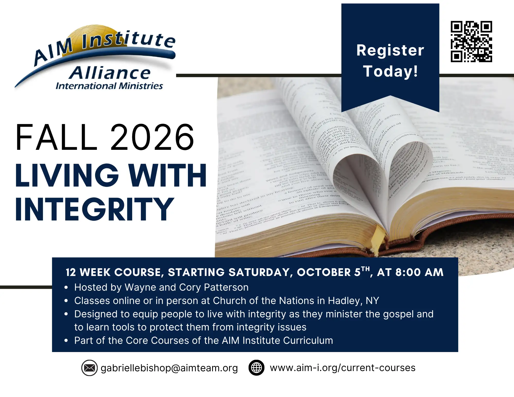 Living with Integrity AIM Institute Class
