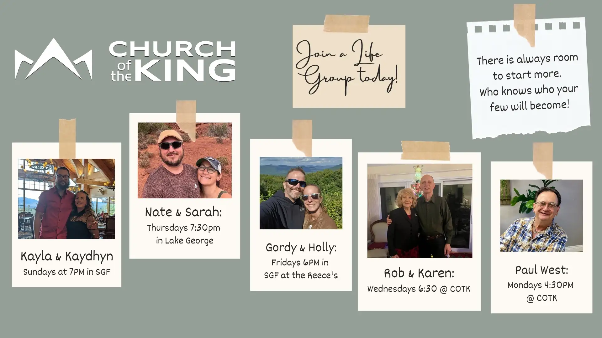 Join a Life Group Today!
