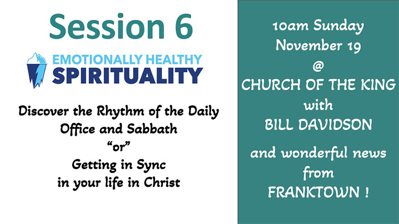 Emotionally Healthy Spirituality - Getting in Sync with Your Life in Christ