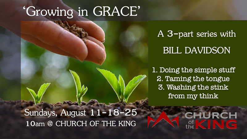 Growing in GRACE: Doing the simple stuff