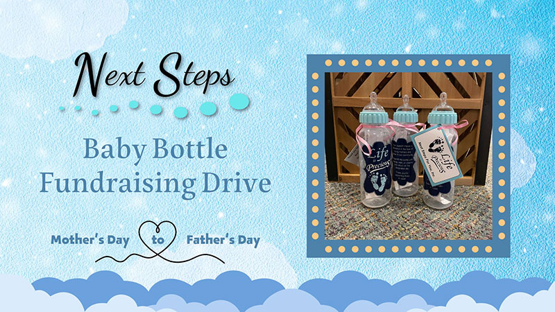 Next Steps Baby Bottle Fundraising Drive