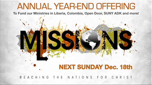 YEAR-END MISSION OFFERING